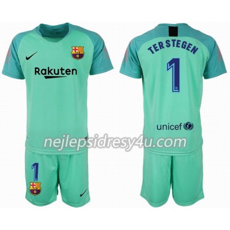 Fotbalový Dres FC Barcelona Brankářské TER STEGEN 1 Dětské 2018/19